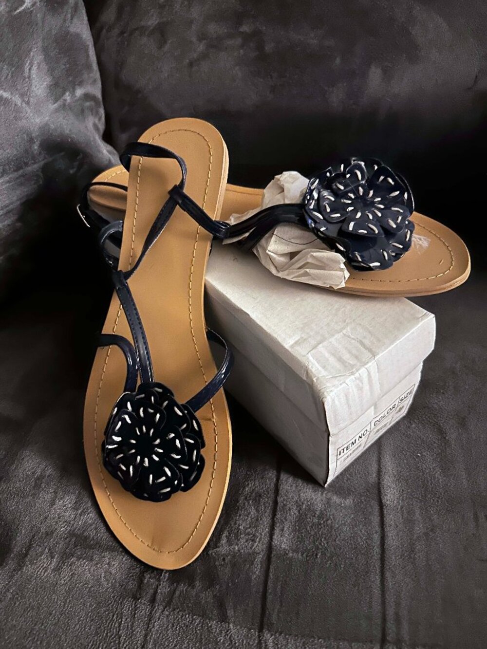 Francesca's Strappy Floral Sandals NIB
